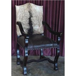 RUSTIC COWHIDE LEATHER LIBRARY OFFICE CHAIR #1967718