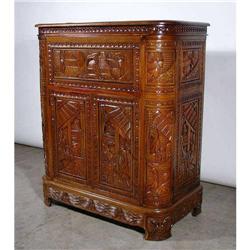 ORNATE VICTORIAN COCKTAIL LIQUOR CABINET BAR #1967722