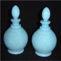 Pair of Antique Glass Scent Bottles #1967816