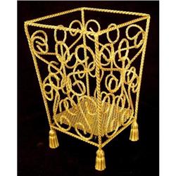 Italian Gilded Wastebasket #1967831