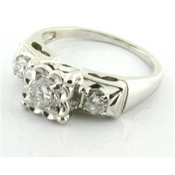 Retro 0.71tcw Diamond 14k Ring #1979598