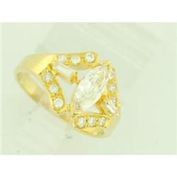 Retro Modern 0.65ct Diamond in 14k Ring #1979600