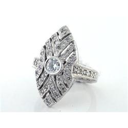 Art Deco 1.50tcw Diamonds in 950 Platinum Ring #1979610