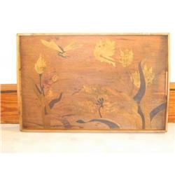 Galle Dragonfly Inlaid Wood Marquetry Serving #1979620