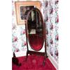 Image 1 : Mahogany Chevel Mirror On Stand Paw Feet #1979653