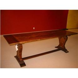 Bench made trestle table #1979994