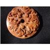 Image 1 : Ancient yellowish red jade  disk decorated in #1980030