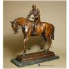 Image 1 : EQUESTRIAN LE JOCKEY GRAND BRONZE SCULPTURE #1980057