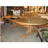 Image 1 : Oval Meleze Wood Table from France #1980316
