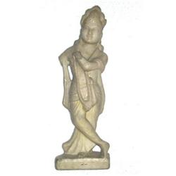 ANTIQUE BEAUTIFUL MARBLE SMILING KRISHNA #1990157