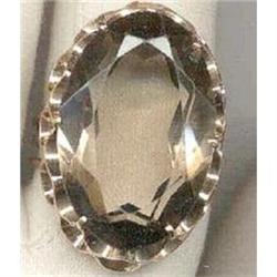 SALE 18 kt  Rose gold Smokey  Topaz  Vintage #1990194