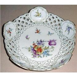 SAXE Pierced Decorative Porcelain Bowl #1 #1990212