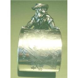 Ca 1886-87 Meriden Silver Figural Napkin Ring #1990214