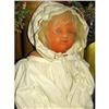 Artist Wax Doll Antique Gown Bonnet #1990327