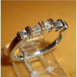 PLATINUM Diamond Wedding Anniversary Ring #1990594