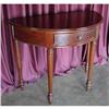 Image 1 : ANTIQUE HALF MOON CONSOLE ACCENT PARLOR TABLE #1990664