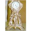 Image 1 : Art Nouveau Art Deco Metal Clock with Woman #1990693