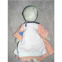 14" Early Cloth Amish Doll oil cloth #2000753