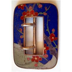 FRENCH ART NOUVEAU CLOISONNE ENAMEL BUCKLE #2000803