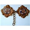 Image 1 : ANTIQUE VICTORIAN CLOISONNE ENAMEL BUCKLE CLASP#2000805
