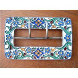 ART NOUVEAU RUSSIAN SILVER CLOISONNE ENAMEL #2000806