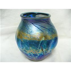 Iridescent  Beautiful Signed Art Glass by A. #2000864