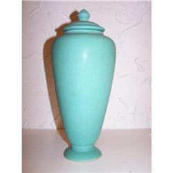 Weller Jar with Lid-Arts and Crafts pottery #2000958