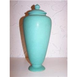 Weller Jar with Lid-Arts and Crafts pottery #2000958