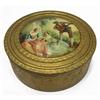 Image 1 : Victorian Portrait on Gilded Brass Powder Jar #2001120