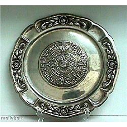 Vintage Sterling Mexican Silver Decorated Tray #2001178