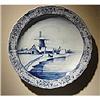 Image 1 : Delft Charger Plate ~ Village Windmill #2001205