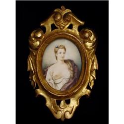 Miniature Portrait of Lady with Exposed #2001309