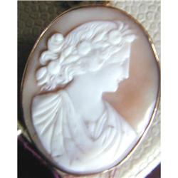 Antique Fine Gold Surround Shell Cameo #2001489