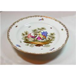 Avian-themed Meissen  porcelain plate.  #2001492