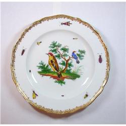 Avian-themed Meissen  porcelain plate.  #2001493