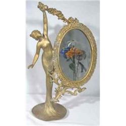 Art Nouveau Mirror Original c1880 Figure #2001542