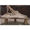 Image 1 : ANTIQUE ART ARCHITECTURAL HORSE SCULPTURE BENCH#2001643