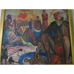 Healer in Africa made 1920 Painting oil/canvas #2001678