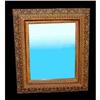 Image 1 : 19c Gilt Wood Gesso Velvet Picture Frame Mirror#2001731