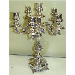 Sterling Silver Rococo Style Candelabra Candle #2001740