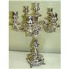 Image 1 : Sterling Silver Rococo Style Candelabra Candle #2001740