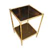 Image 1 : French Bronze and Glass Bamboo Table #1955418
