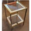 Image 1 : Brass and Glass Side Table #1955420