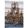 Image 1 : Crystal chandelier 8 lights C.1940 #1955471