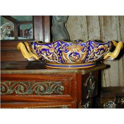 French Gien Armorial Bowl:Faience #1956087