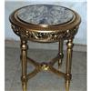 Image 1 : French coffee table wood carved gold leaves #1956241