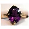 Image 1 : 14K 5 cts (approx) oval amethyst ring (Size 6 #1966393