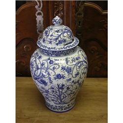 ITALIAN MAJOLICA  LEVANTINO GINGER JAR #1978344