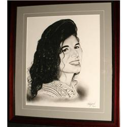 Portrait woman Paramillo Panama 1999 charcoal #1978410