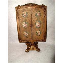 Italian Vanity Mirror Giltwood Hand Painted #1978416